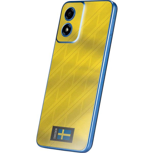 Sweden Soccer Flag Moto G Play 4G (2024) Skin